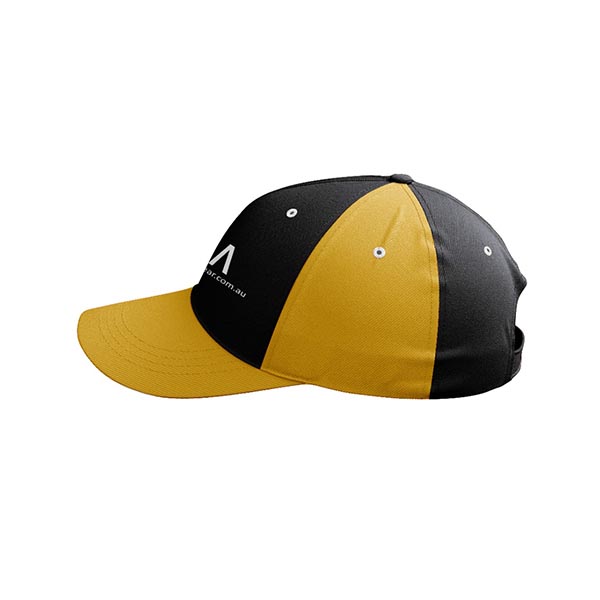 Black Yellow Cricket Cap Manufacturers in Australia